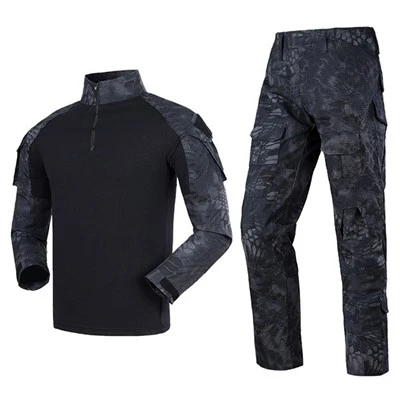 Uniforme de granota a l'aire lliure de soldat de màniga llarga de camuflatge amb estampat de pitó del desert
